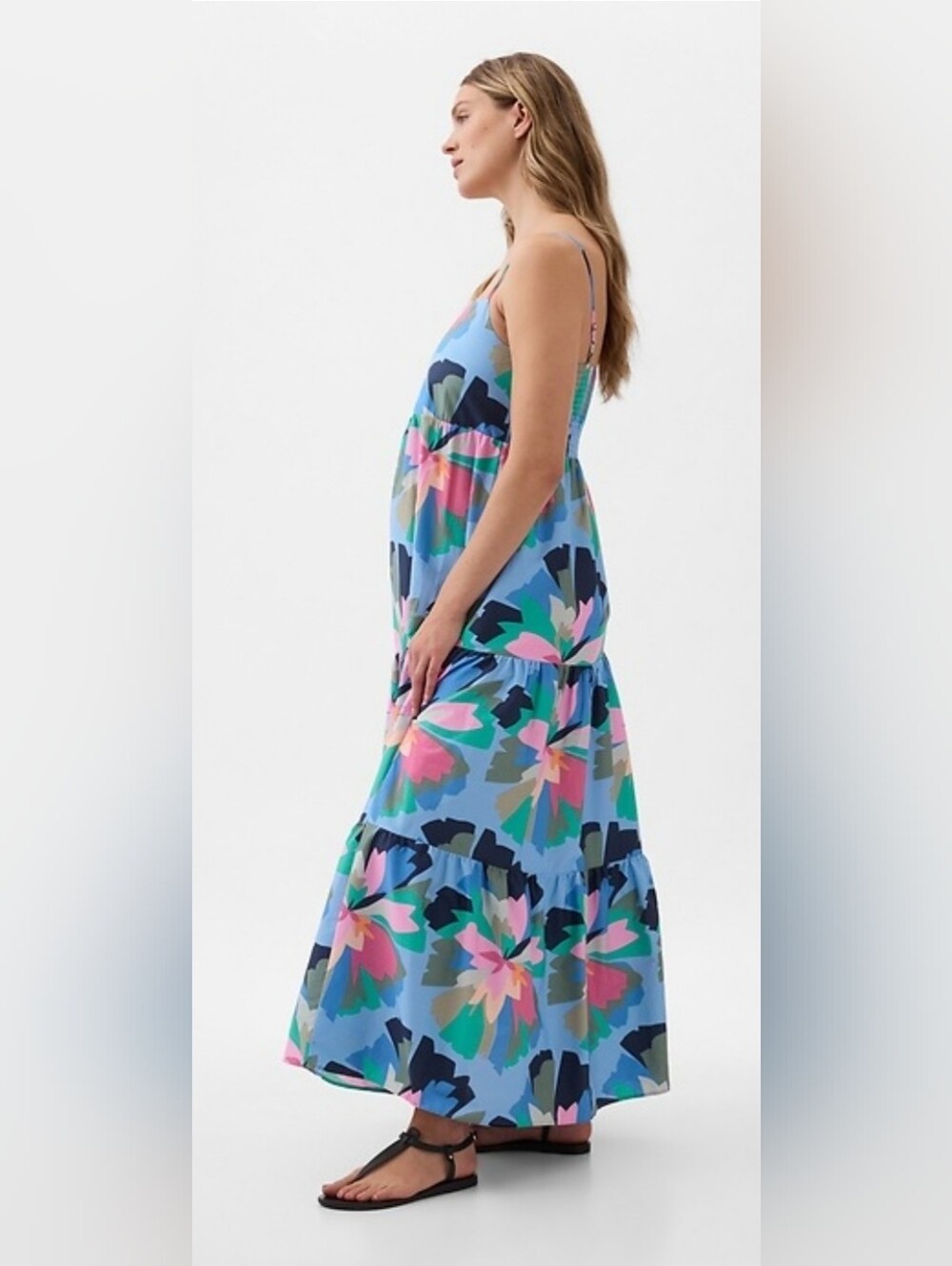 GAP Tier Maternity Maxi Dress XL